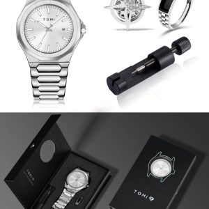 TOMI Men's Luxury Watch Gift Set