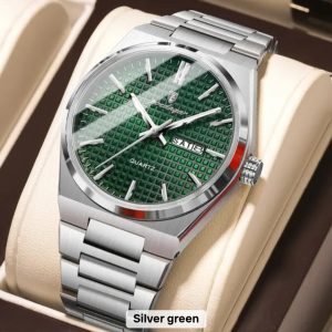 Poedagar Men's Two-Tone Stainless Steel Watch