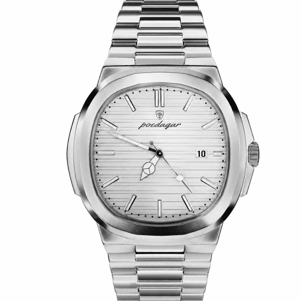 Poedagar Luxury Men's Stainless Steel Sports Watch